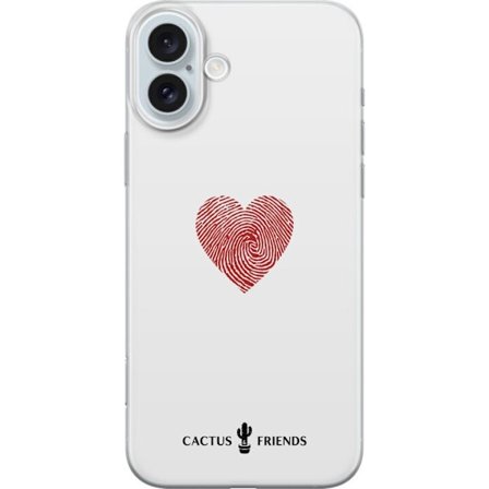 Kompatibelt Mobildeksel til Apple Apple iPhone 16 Plus Cactus and Friends - Fingerprint Love