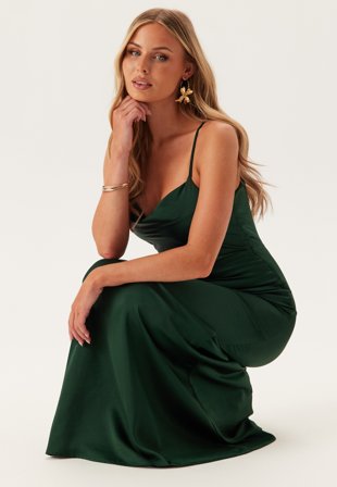 Bubbleroom Occasion - Waterfall Mermaid Satin Gown - Kläder