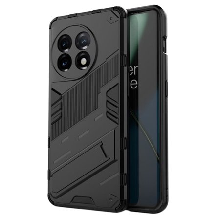 Stødsikker Hybrid Cover med A Moderne Touch til OnePlus 11 - Sort