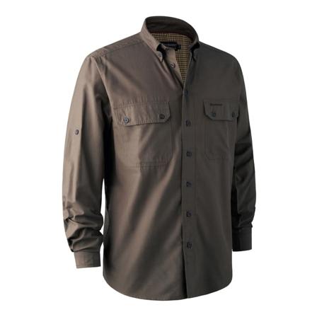 Deerhunter Men ́s Reyburn Bamboo Shirt Men long-sleeved shirts Green 37/38