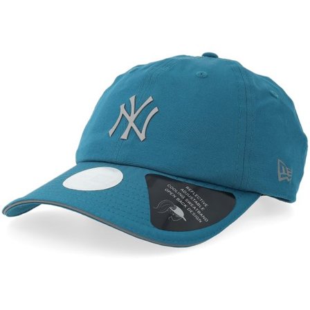 New Era - MLB Blå unconstructed Keps - New York Yankees Womens MLB Open Back Ponytail Cap Blue Dad Cap @ Hatstore