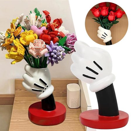 Cartoon Mickey Mouse Hand Vas, Makeup Borstar Hållare Hem Bordsdekorationer Gåvor