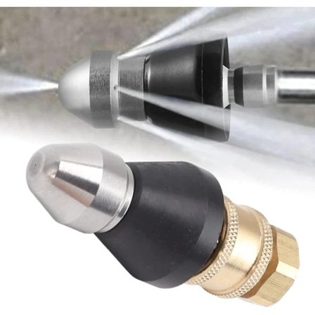 Rengøringsværktøj til afløb, dyse i rustfrit stål, G1/4 Afløbsrørsrensnings- og rengøringsværktøj til at ren,A