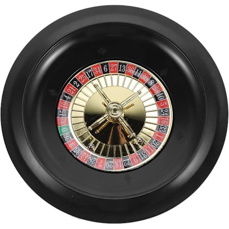 NY-Europeiskt Roulette Bordsspel i Trä - Roterande Kasinohjulsdekoration D