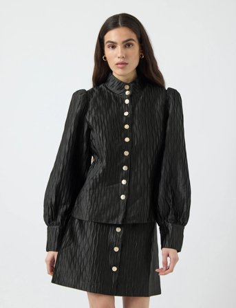 YAS Yasripple Ls Shirt - Show - Black - 36