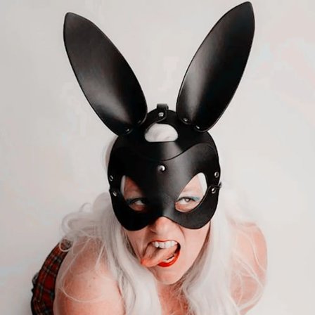 Sexig Läder Mask Kanin Kostym Cosplay Maskerad Sexig Halloween Karneval Party Masker Bondage Lekar Mask Nattklubbar Bondage Mask
