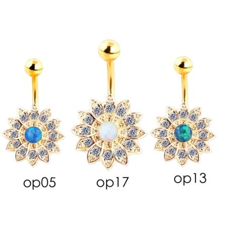 Navle-Belly Button Ring Kropspiercing 316l Stål 17