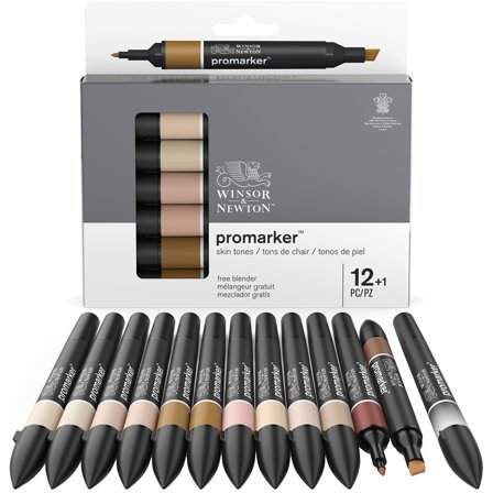 Promarker 12er-Set + Blender (Skin Tones)
