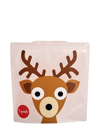 3 Sprouts | 3 Sprouts Sandwich Bag (2 Pcs.), Roe Deer | 18.42X5.72X19CM