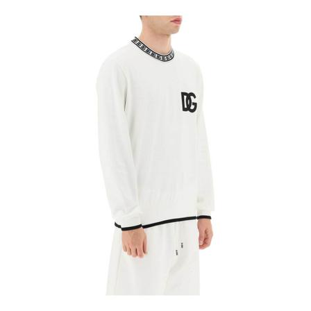 Dolce & Gabbana, Knitwear Biały, Mężczyzna, Rozmiar: S