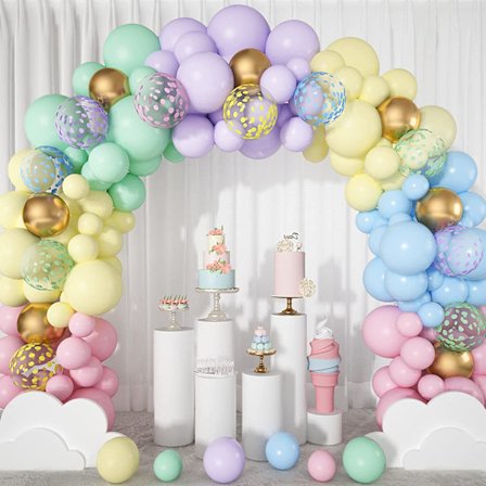 Ballongbue-sett for bursdag, babyshower og festdekor