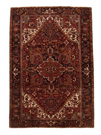 Medallion Heriz Rug 214X297 Wool