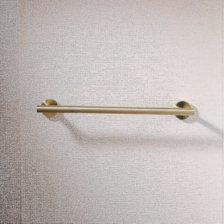 Håndklædestang til badeværelse, brusebad, håndklædeholder, 304 rustfrit stål, rustfri vægmontering, børstet messing, længde 40 cm