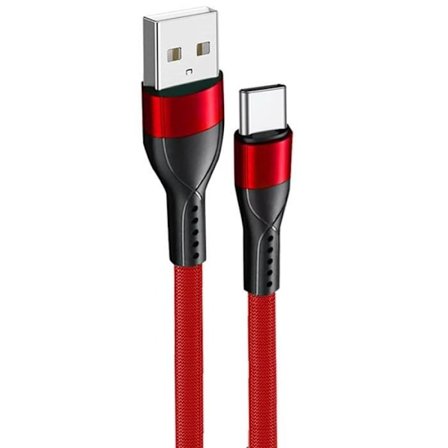 Snabb USB-C Nylonkabel för Google Pixel 9 - 9 Pro - 8 - 8a - 8 Pro - 7 - 7a - 7 Pro - 6 - 6 Pro - 6a - 1 Meter Röd
