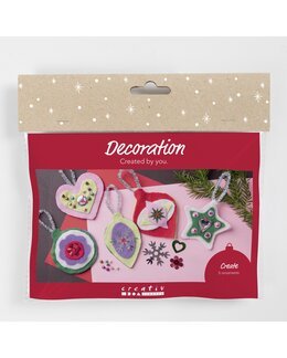 Mini Kit Dekoration Julpynt i filt - Creativ Company