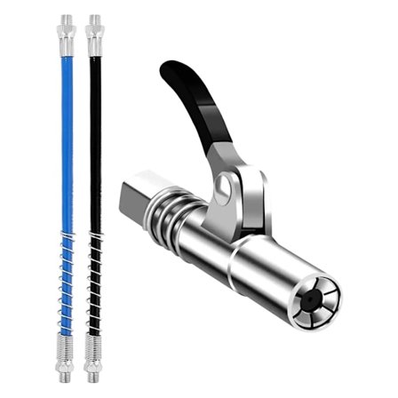 Høytrykks fettpresse dyse med slange for effektiv smøring, mekanisk