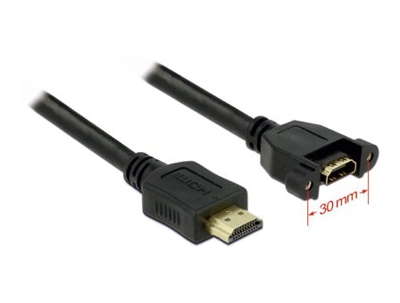 Delock HDMI-kabel med Ethernet - 1 m