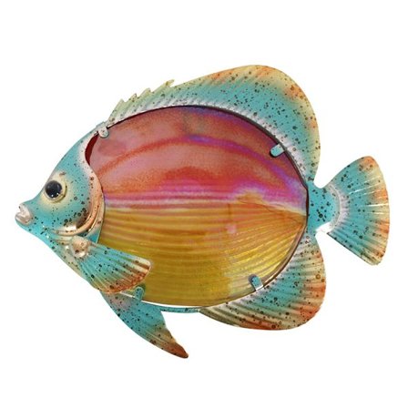 Blå dröm Väggdekoration i metall Fisk Väggkonst