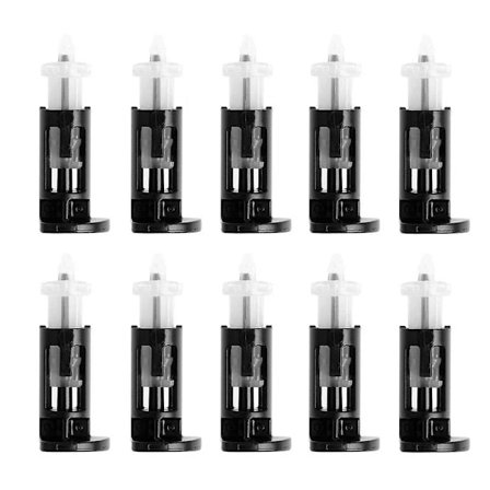 10 stk Plastfester for 4-veis CPU-kjøler 1155 775 CPU-kjøler Festepinne Trykkskrue Kjøler