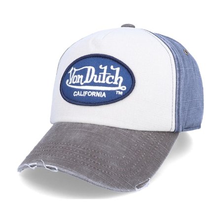 Von Dutch - Beige adjustable Casquette - Kids Jack Grey/Navy Adjustable @ Hatstore