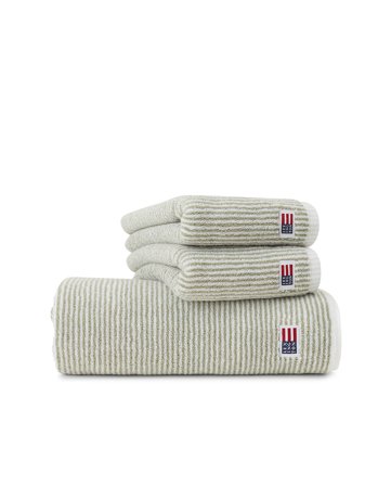 Lexington Original håndklæde hvid / vintage grøn