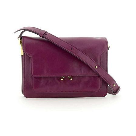 Marni Shoulder Väska lila, Dam Axelremsväskor, Dam, Storlek: ONE SIZE