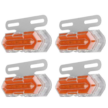 4 kpl 24v Led-auton sivuvalot vilkut Kuorma-auton sivuvalot Sopii perävaunukuorma-autoon