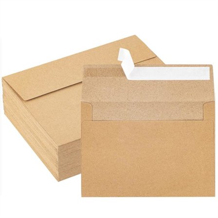 Rustika Kraftkuvert A4 (10,8x15,9 cm, 50-pack)