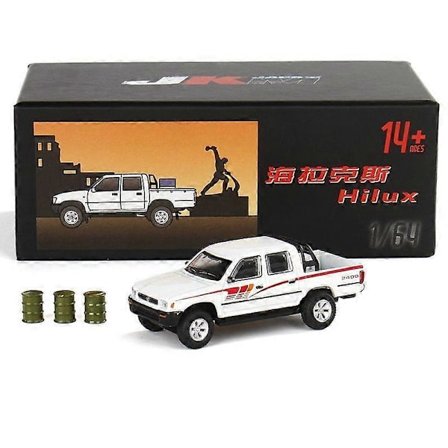 1/64 TOYOTA Hilux Lava-auto leluauto, 3'' ajoneuvoseosmall, vapaapyöräinen painevalettu metallikokoelma, lahja pojan leluautoille