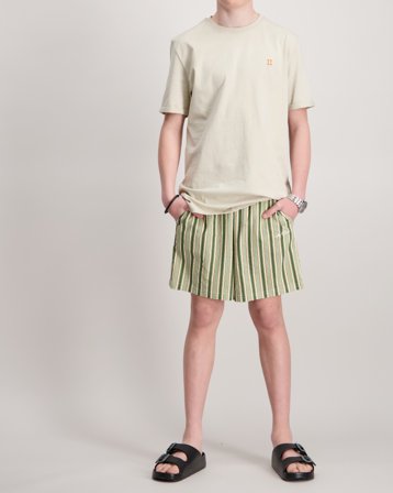 Les Deux Stan Stripe Seersucker Swim Shorts Kids Vert Maillots de bain et peignoirs Garçon - Kids Brand Store