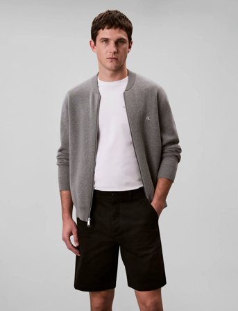 Calvin Klein Jeans Classic Cotton Chino Short 9 In - Black - 32