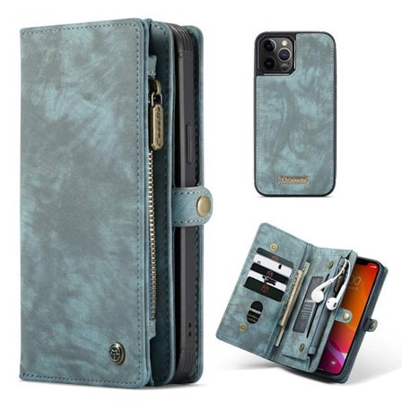 CaseMe 2-i-1 iPhone 12 Pro Max fodral med plånbok - Blå