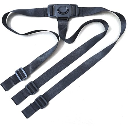 Vauvan turvavyö, 3-pisteturvavaljaat lasten turvaremmi IKEA Antilop -syöttötuoliin (musta)