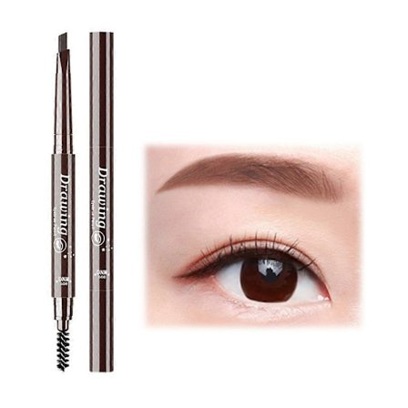 Vattentät Automatisk Ögonbrynspenna med Dubbla Ändar och Borste - Naturlig och Långvarig