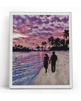 Diamond painting Romantisk promenad