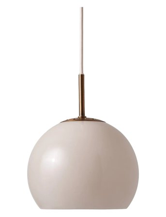 Frandsen Lighting Ball Glass Pendant - Cream - Ø25