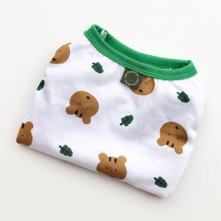 Lemmikkien vaatteet Koiran liivi Kevät Kesä Sarjakuva Nalle Bichon Pieni Keskikokoinen Koira Hiiri Karhu Bear Head l