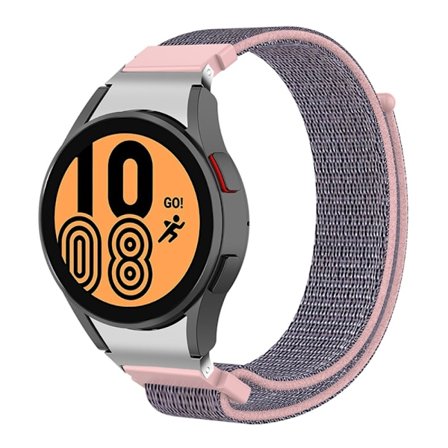 Nylonarmband Samsung Galaxy Watch 5 40/44/Pro 45mm Rosa