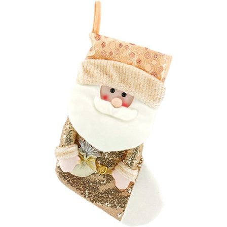 Förtrollende julestrømper, personlige navnelapper, stor åpning, glitrende paljetter, høykvalitets polyester for langvarig dekor, 3D håndlaget