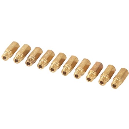 10 stk. Karburator Hoveddyser 5mm x 0,8 Gevind Metal Dyse Udskiftning til Keihin PWK PE OKO KOSO