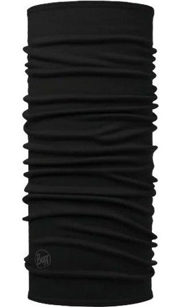 Buff Midweight Merino Wool Solid Black