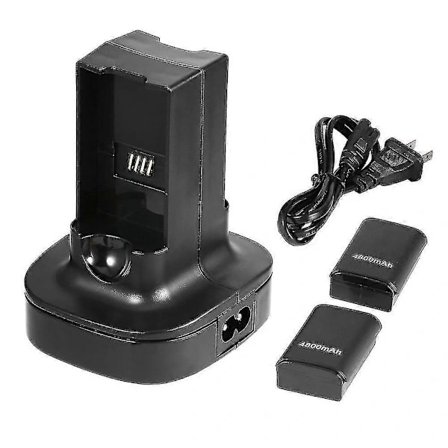 Xbox 360 Controller Charging Station with Dock and 2 Rechargeable Batteries