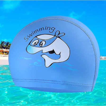 Badmössa för barn 2-8 år med olika färger och öronproppar