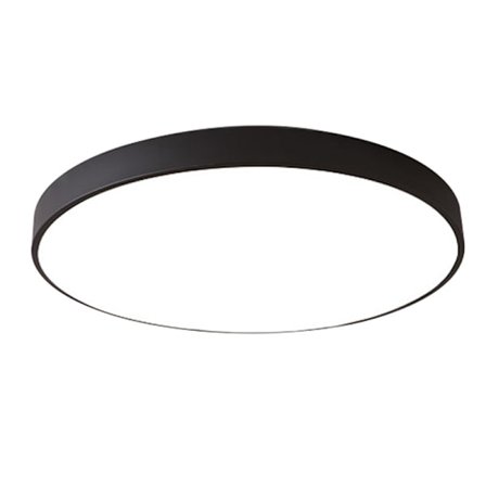 Ultratank guld LED loftlampe - rund, flad, forsænket lampe, 40 cm i diameter, guldfinish, egnet til stue, spisestue, soveværelse