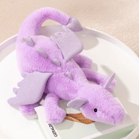 Jellycat Stor Pink Drage Plyslegetøj 50 cm - Plyslegetøj med mytologisk tema - Klassisk børnegave