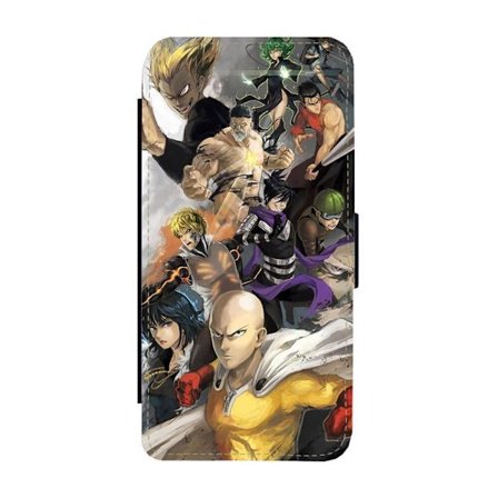 Manga One Punch Man iPhone 14 Pro Max Flip Mobilfodral