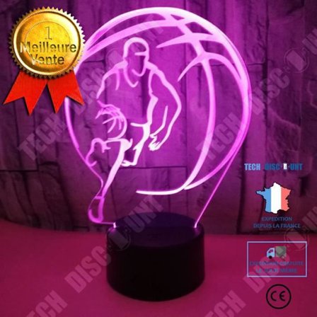 Optisk lampa - TD - Basketmodell - 7 färger - Taktile - Låg energiåtgång