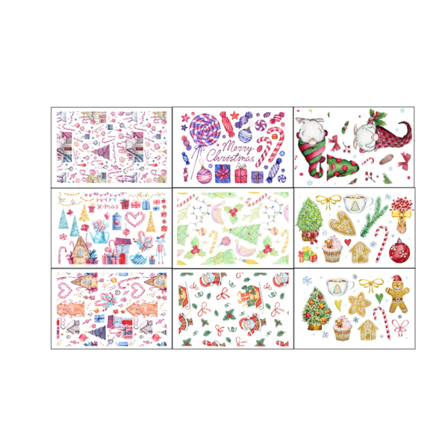 IC Jul fönsterhänge Söta jul fönsterdekaler