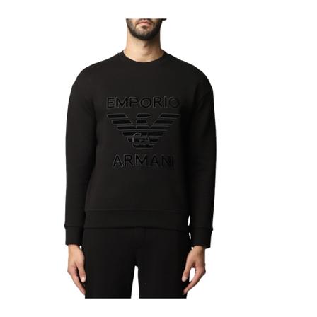 Emporio Armani - Tröjor - Svart - Herr - Storlek: M, Herr, Storlek: M