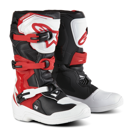 Motokrosové Boty Alpinestars Tech 3S Dětské Bílá/Černá/Jasně červená 40,5